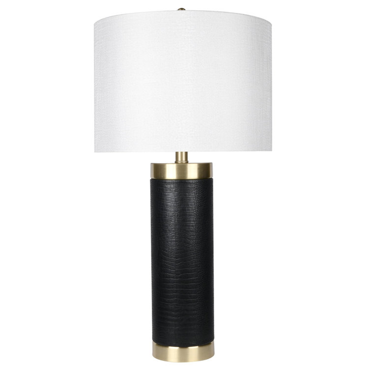 Zuhaus Croc Wrapped Table Lamp with USB Port Wayfair